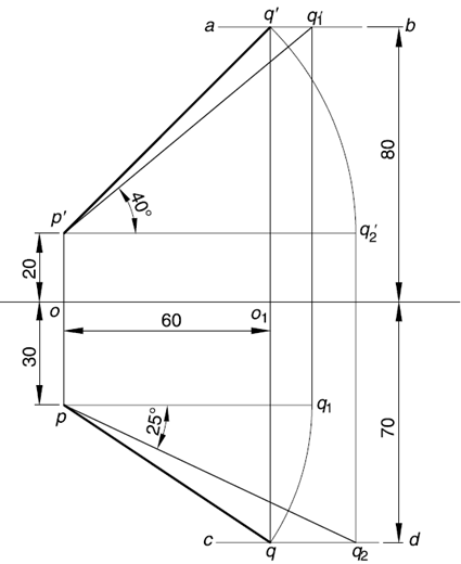 projection of lines inclined to both the planes