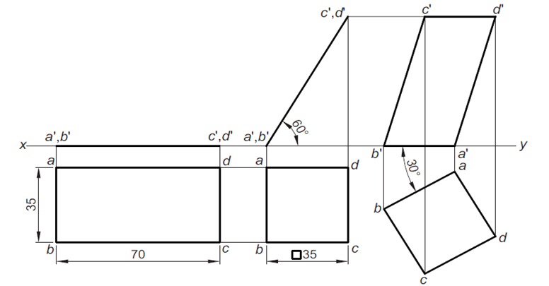 projection of planes rectangle 3